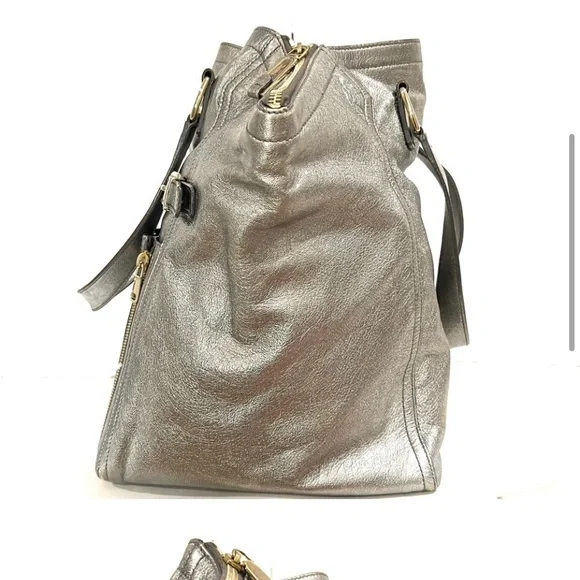 Yves Saint Laurent Metallic Downtown Tote - Picture 1 of 9